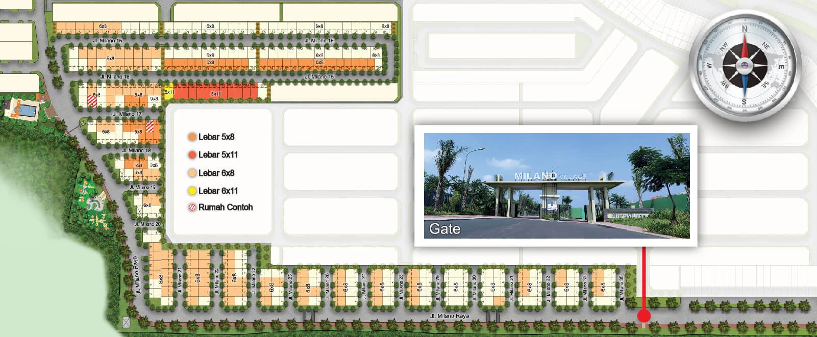 Siteplan Milano Village